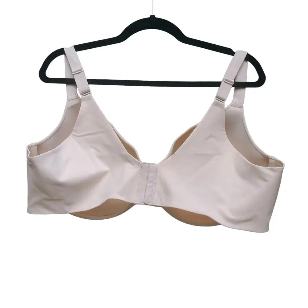 Cacique Lane Bryant Underwire Multiway Push Up Bra Lightly Lined Beige 46DDD